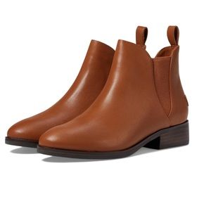 Cole Haan Laina Bootie. New in box. Size 6.5. BRTSH Tan / Dark Brown